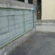 外壁とブロックの撤去